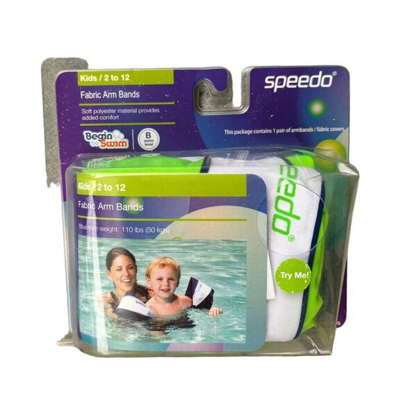Speedo Kids Begin to Swim Fabric Arm Bands Ages 2-12 New - Picture 1 of 2
